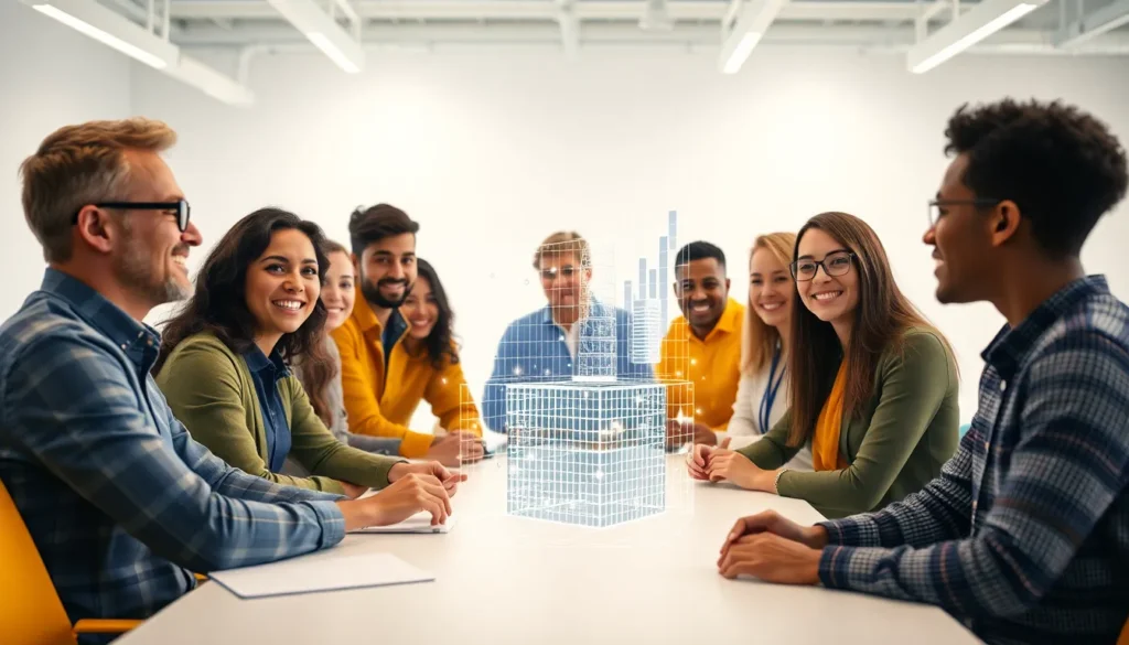 Renderização de projeto arquitetônico residencial com sobreposição de dados de SEO e Inteligência Artificial para rankeamento no Google