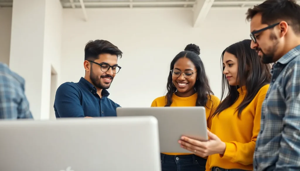 Organograma moderno de marketing ilustrando a reestruturação de equipes para a era da automação e inteligência artificial.