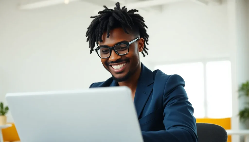 Ilustração digital representando a estrutura de SEO Programático conectando dados e automação para escalar a produção de conteúdo.